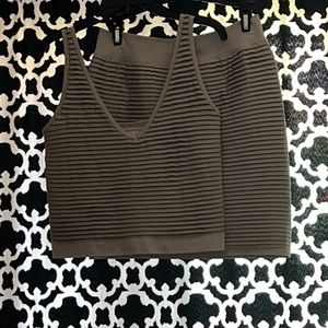 Tan skirt/tank set